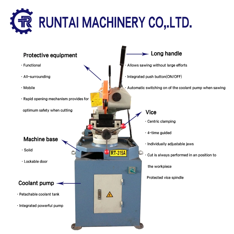 Rt-315b Semi Automatic Metal Pipe Cutting Machine, Circular Saw Machine